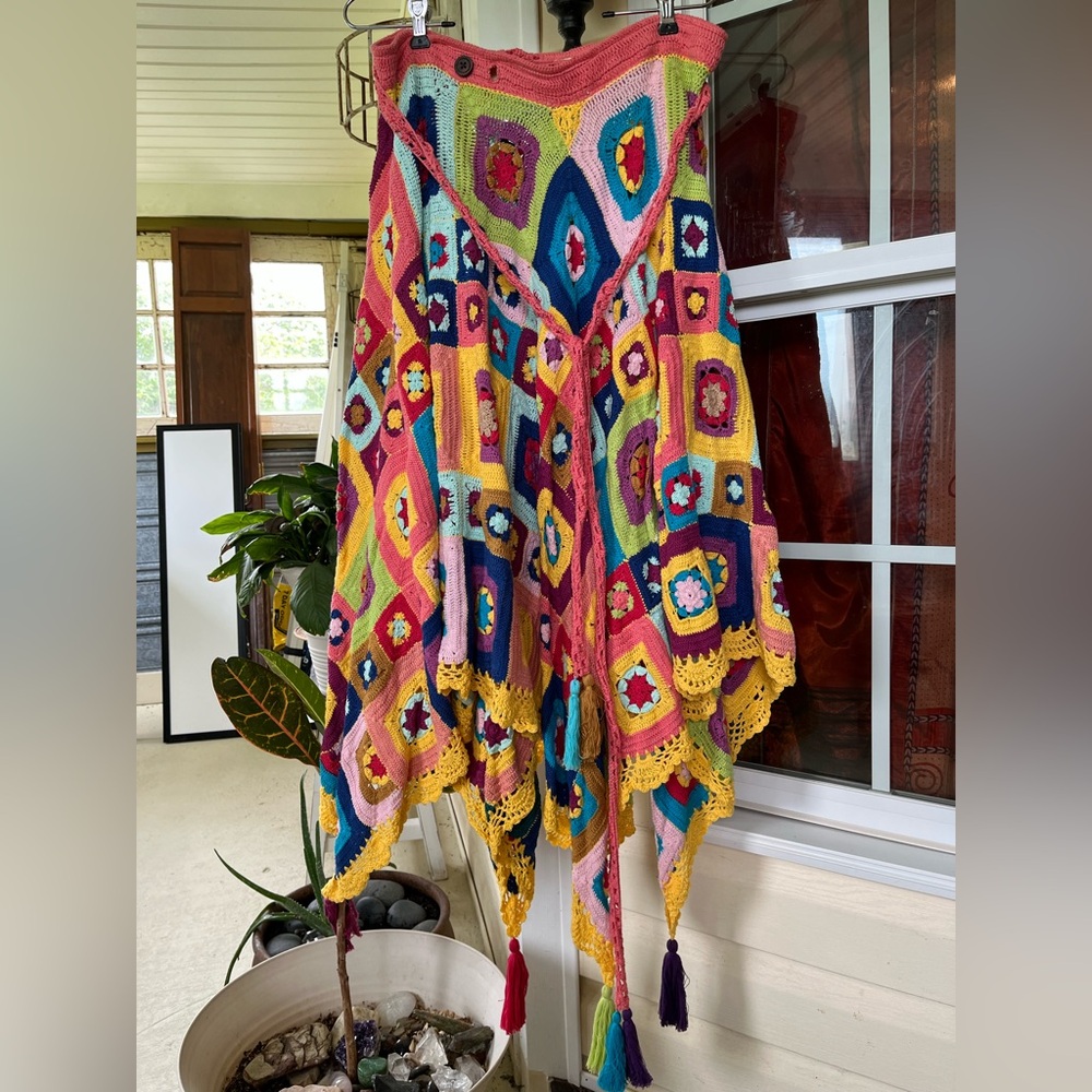 Sample Granny Square Spell and the Gypsy Wrap Skirt